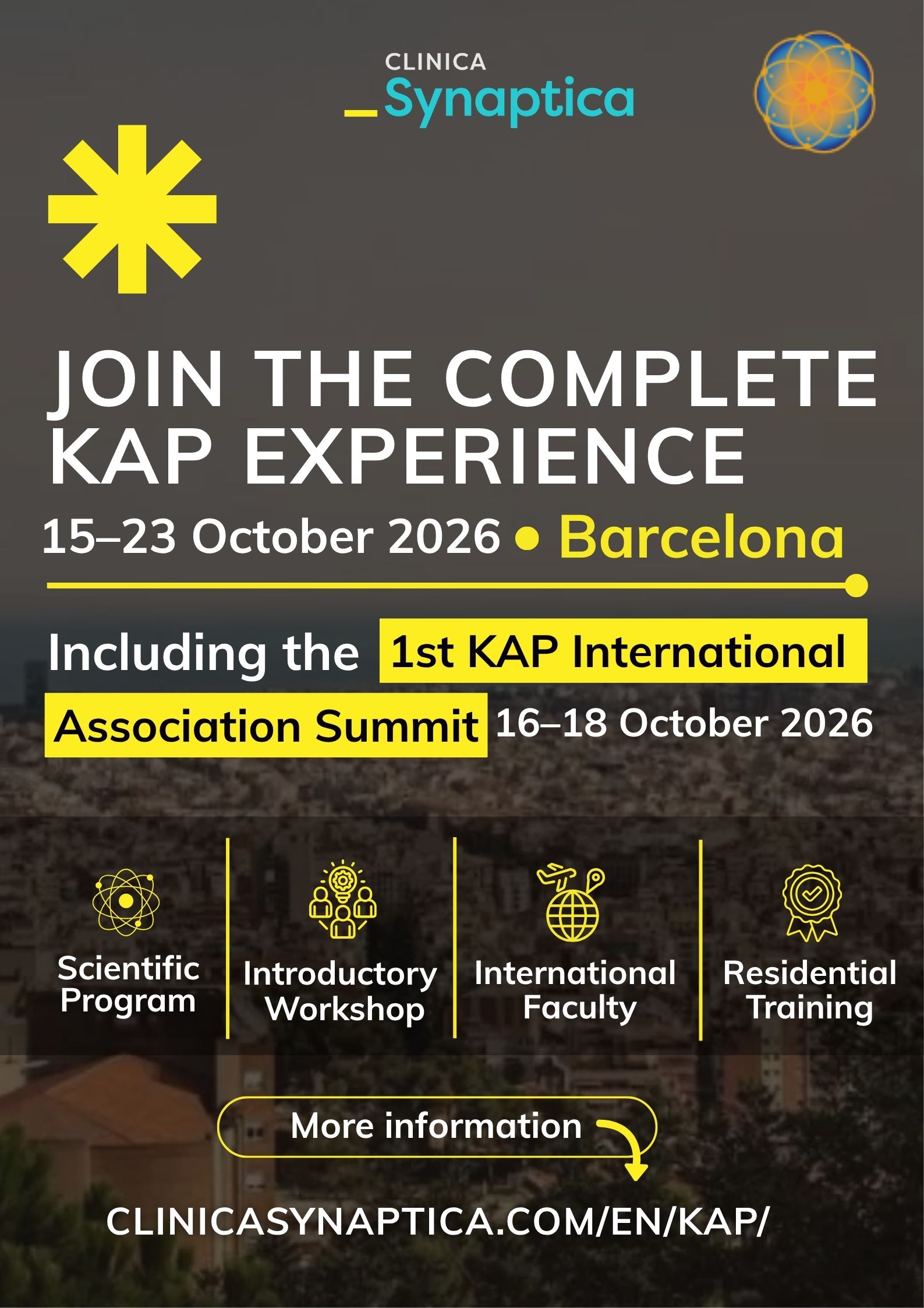 The Complete KAP Experience — 1st KAP International Association Summit, Barcelona 16–18 octubre 2026